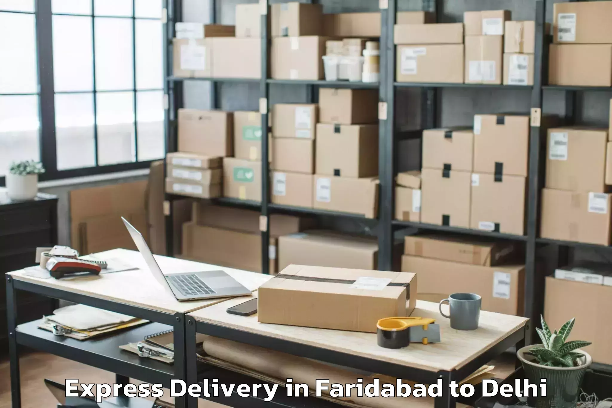 Book Faridabad to Sansad Marg Express Delivery Online